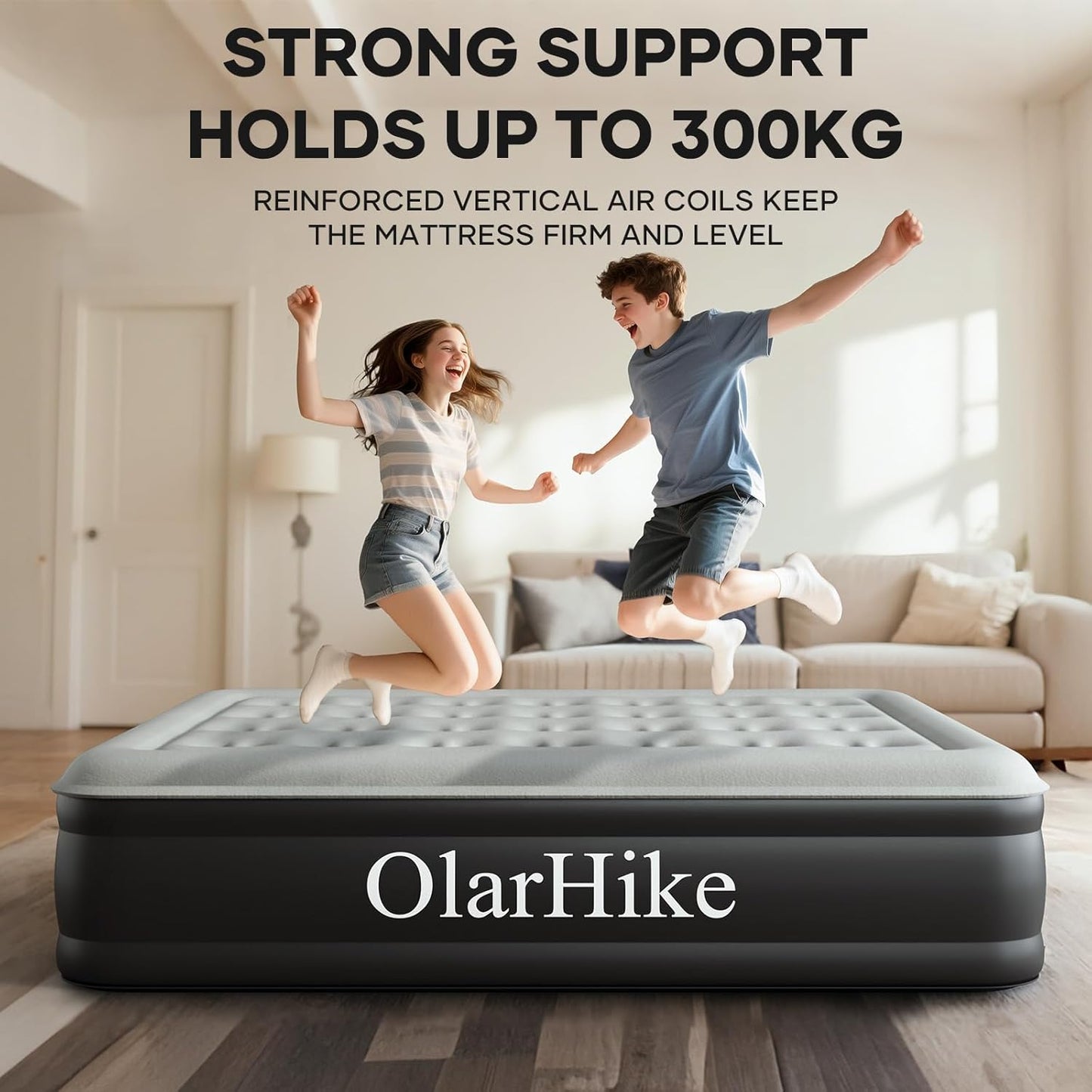 🛏️ Buy 1 Get 1 FREE - OlarHike Double Air Mattress